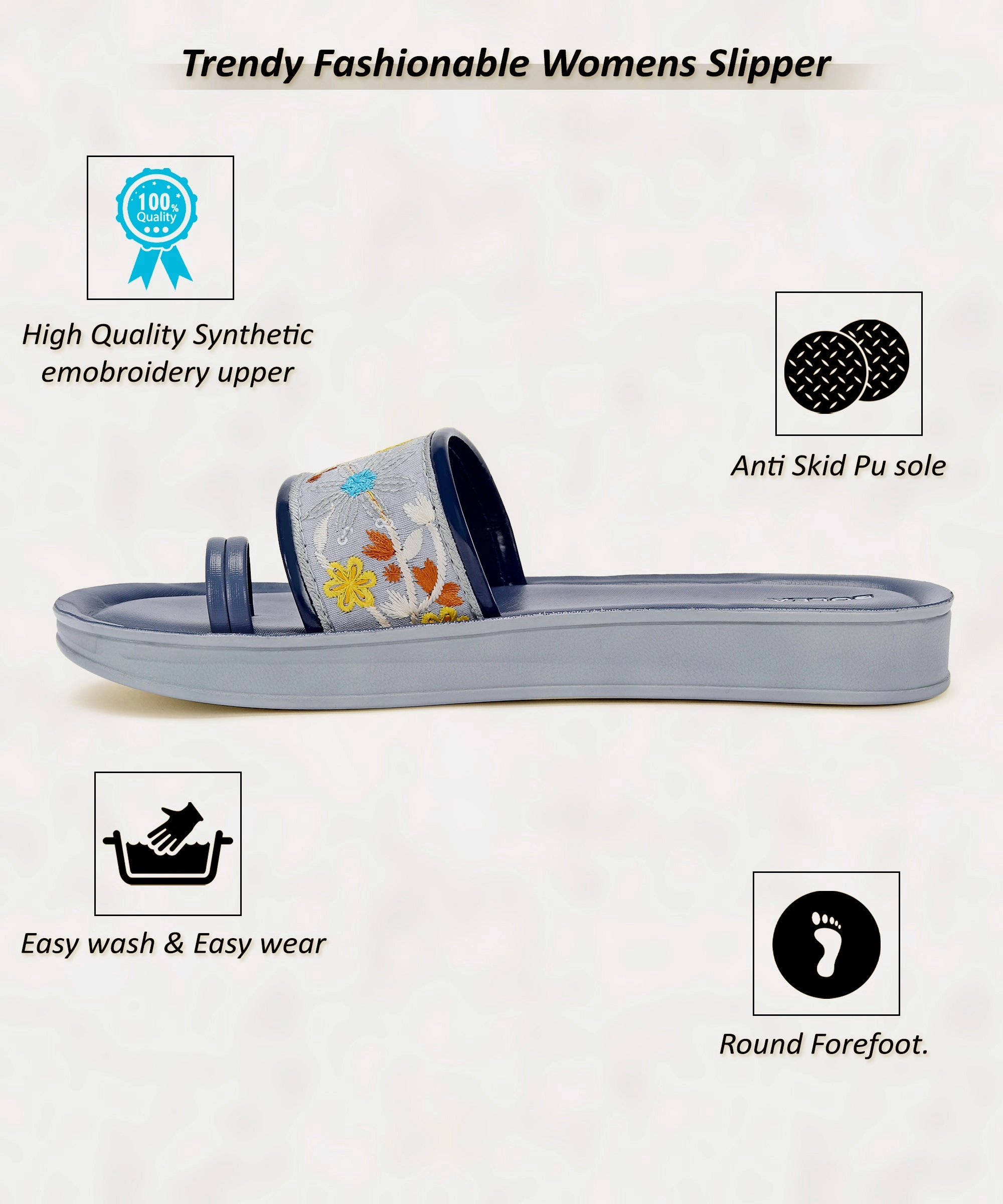 Paragon K7012L Women Casual Slides | Stylish Sliders For Everyday Use For Ladies | Trendy & Comfortable Slippers With Cushioned Soles Active Corewear