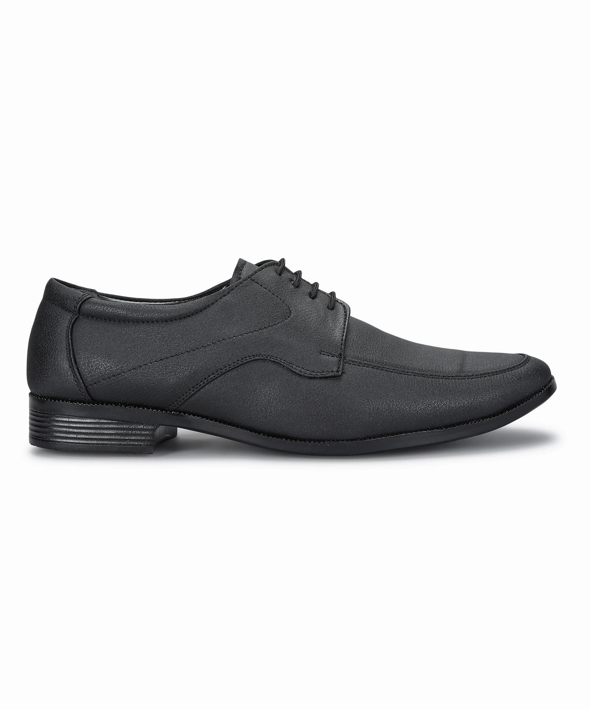 Calm In Motionwear Paragon Men'S Black Formal Shoes With Laces| Durable & Sturdy For Outdoor Wear