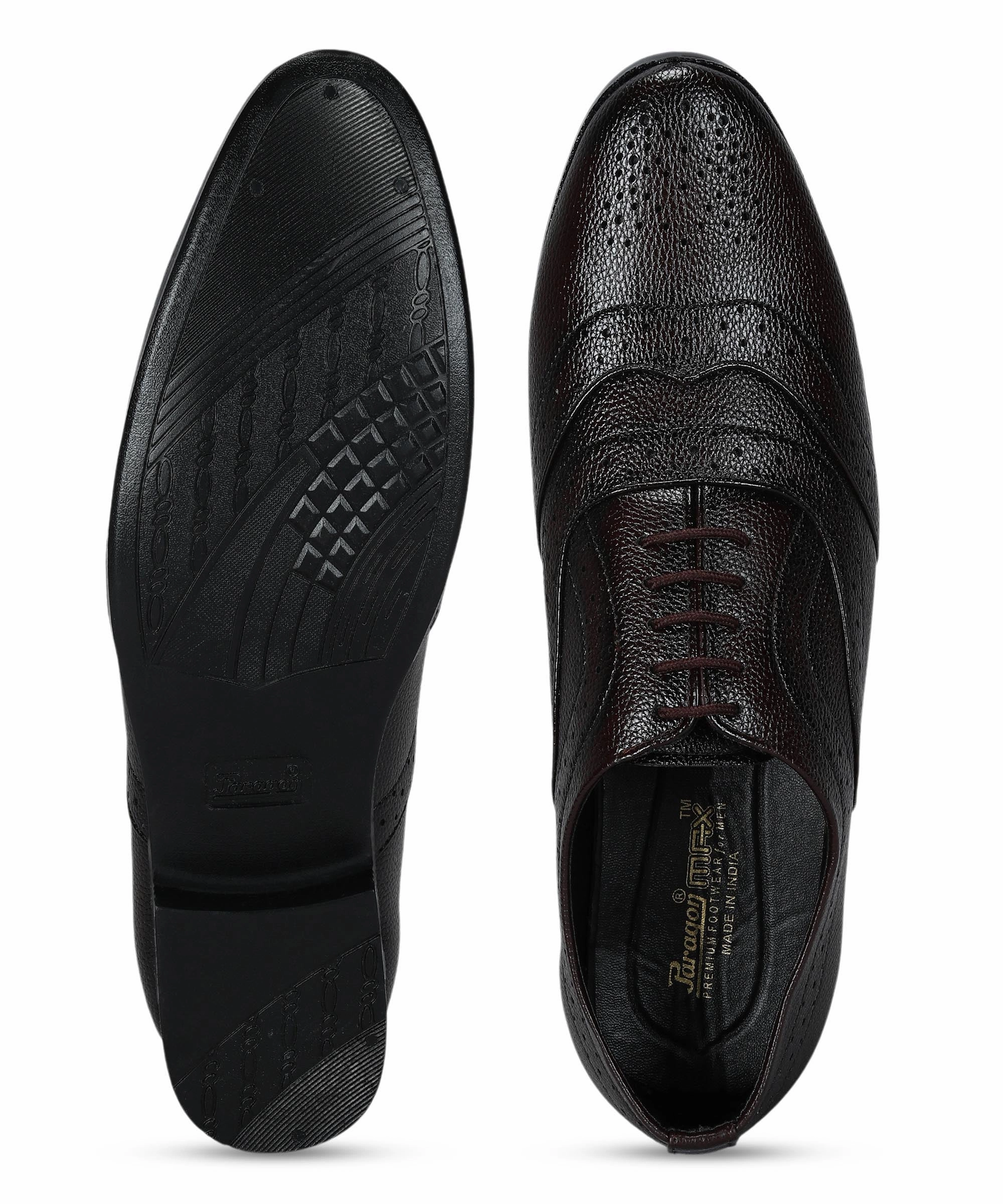 Function First Constant Comfort Paragon Men'S Brown Formal Shoes| Trendy, Durable & Sturdy For Outdoor Wear