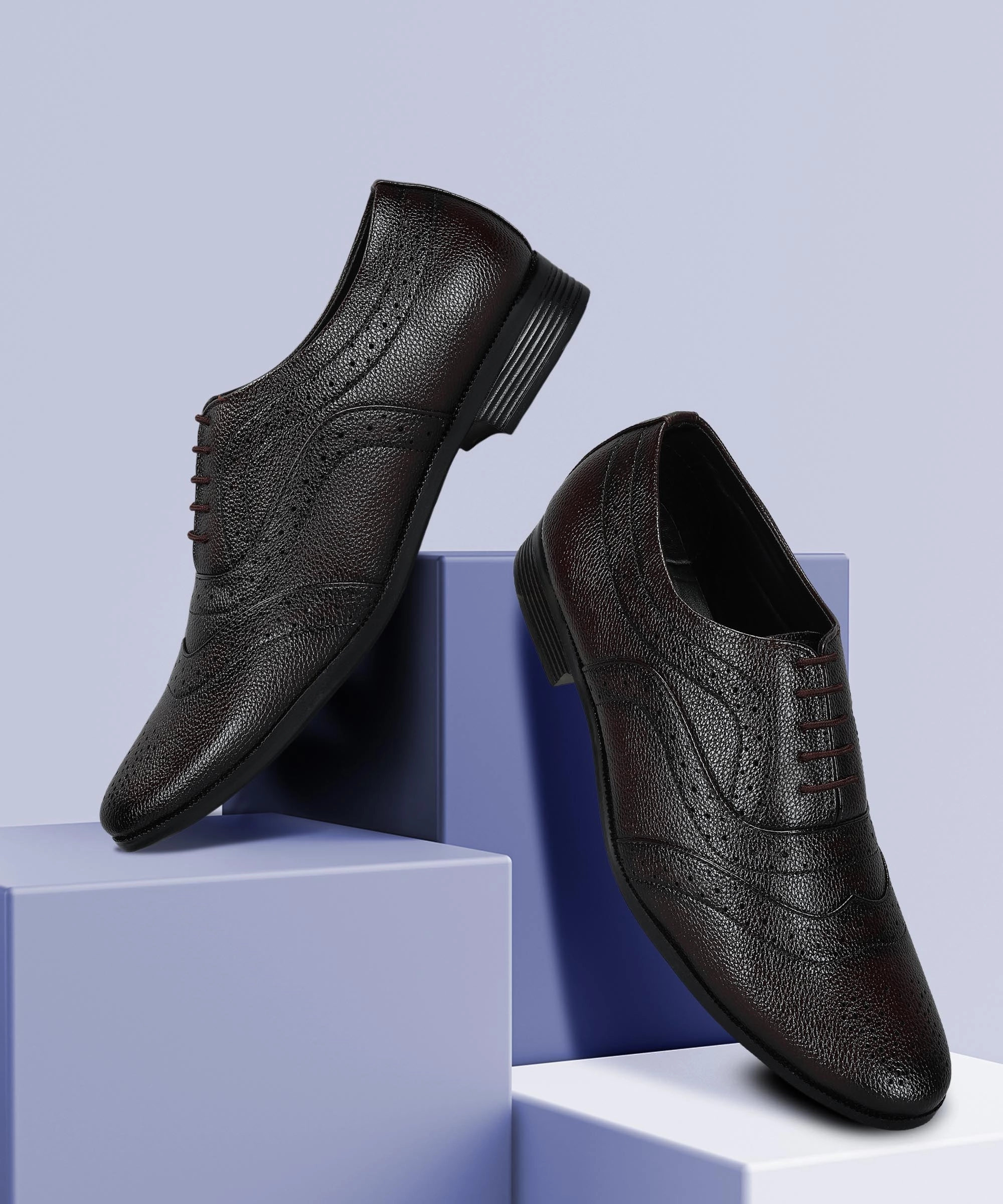 Unisex Rhythm Paragon Men'S Brown Formal Shoes| Trendy, Durable & Sturdy For Outdoor Wear