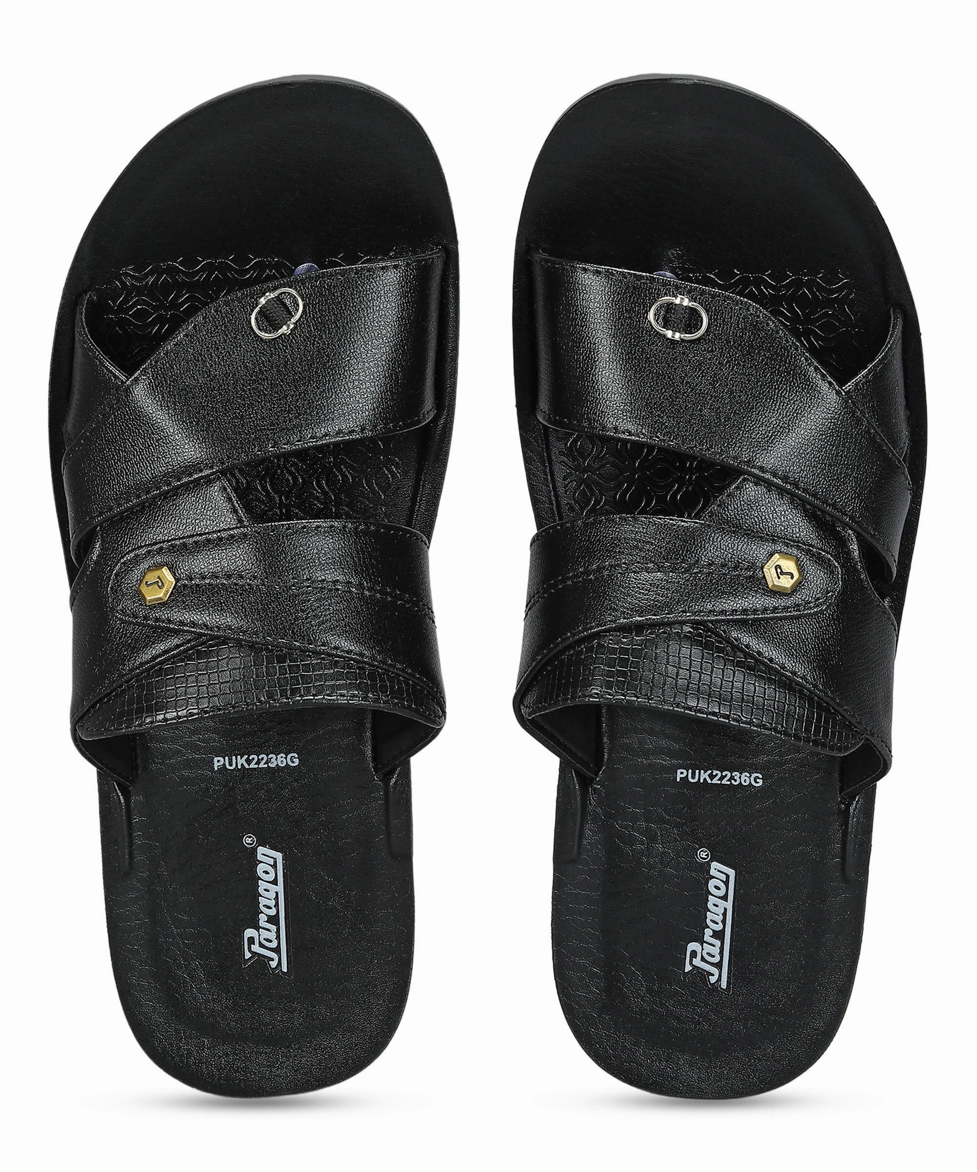 Lifestyle Modular Grounded Luxury Paragon Men'S Slip-On Brown Sandals For Men | Comfortable Sole & Durable