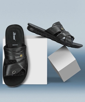 Paragon Men'S Slip-On Brown Sandals For Men | Comfortable Sole & Durable The New Essential Timeless Motion