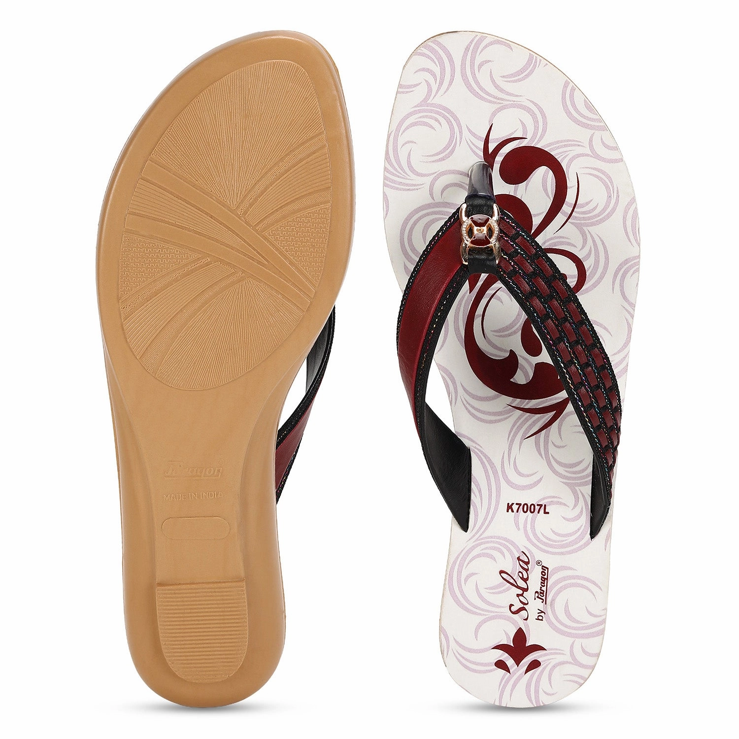 City-Flex Paragon  Puk7007L Women Sandals | Casual & Formal Sandals | Stylish, Comfortable & Durable | For Daily & Occasion Wear