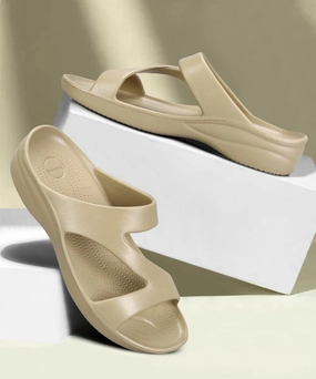 Paragon Women'S Lightweight, Washable And Durable Beige Slippers For Everyday Use Urban Inspired