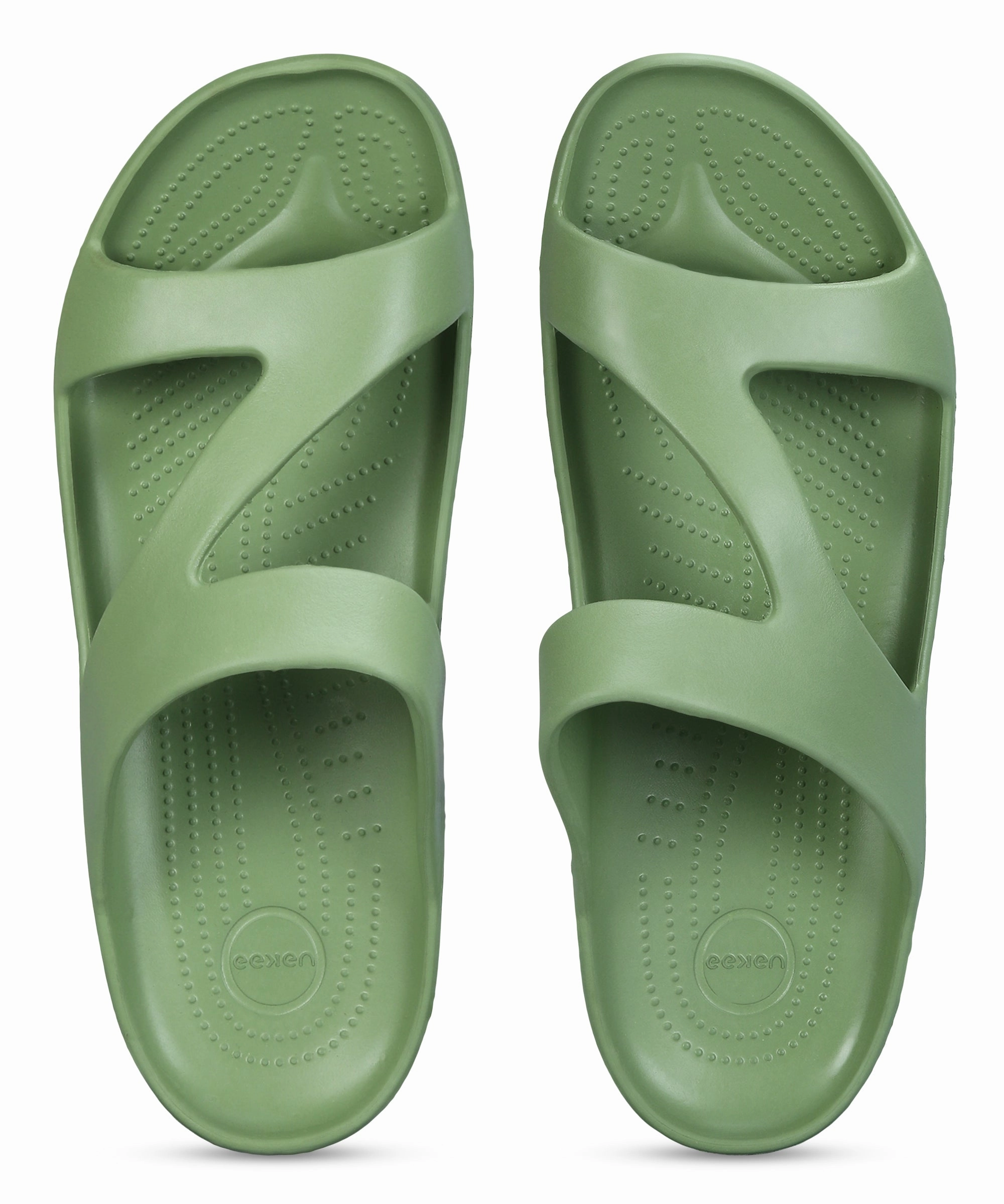 Refined Presence Adaptive Style Paragon Women'S Lightweight, Washable And Durable Green Slippers For Everyday Use