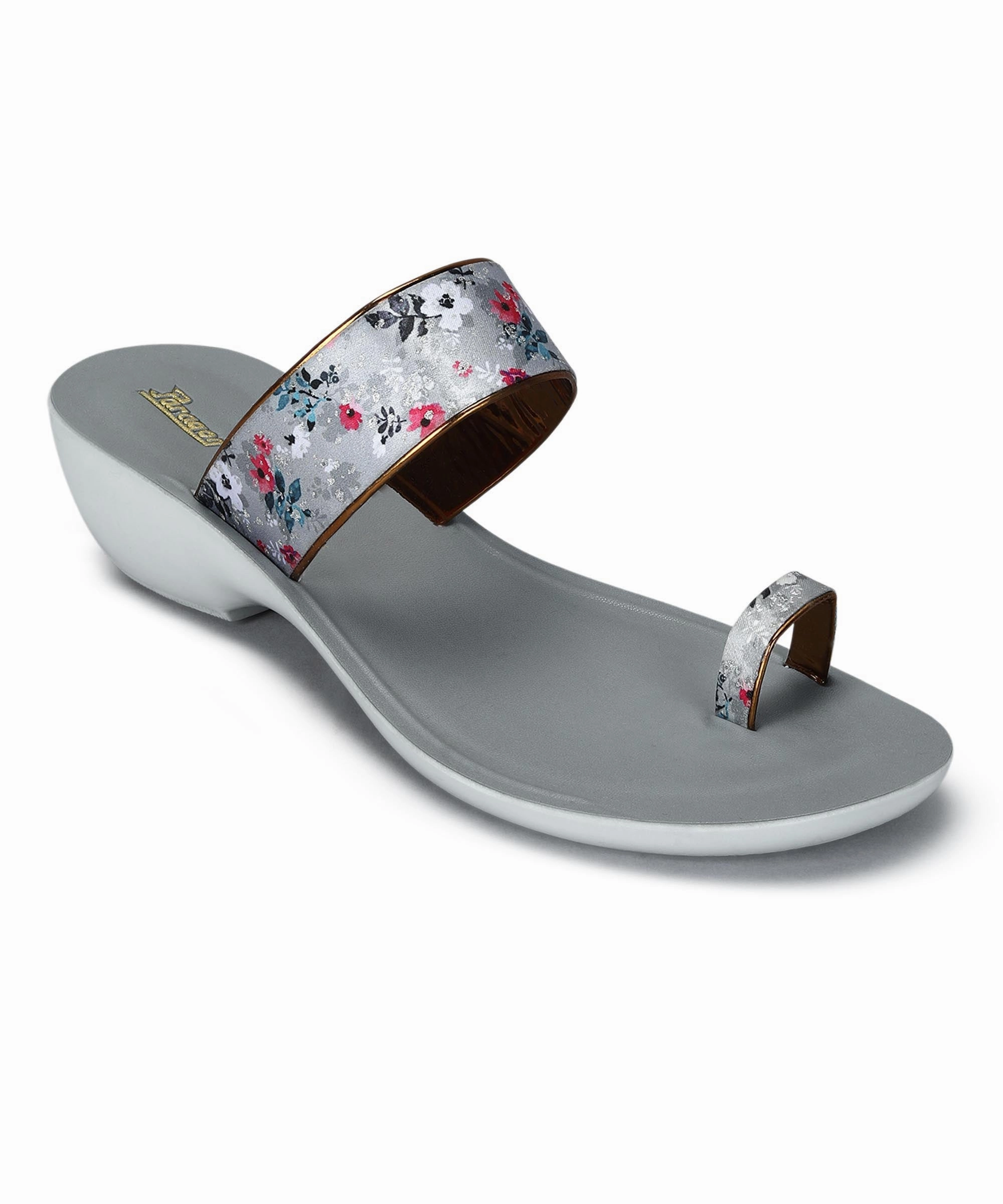 Paragon Women'S Slip On Flat Grey Sandals | Durable Dailywear Sandals Active Energy Simple Uniform