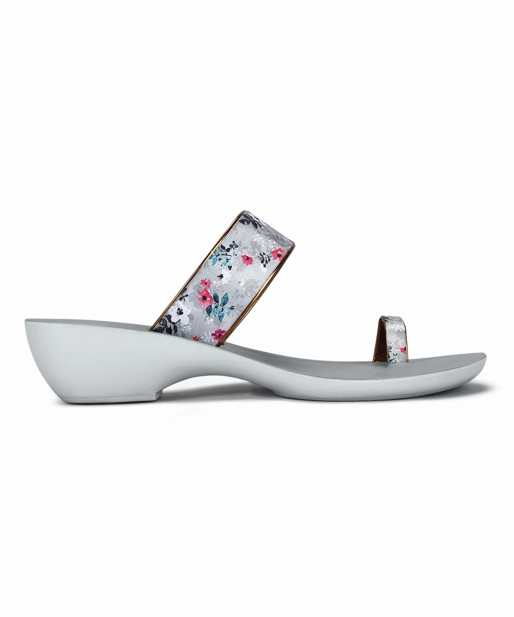Motion Meets Design Paragon Women'S Slip On Flat Grey Sandals | Durable Dailywear Sandals