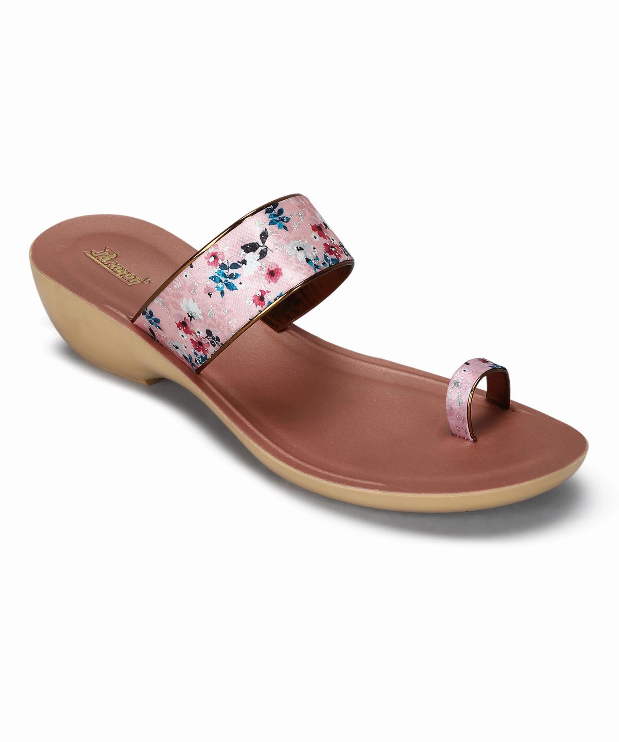 Optimized Outfit Responsive Design Paragon Women'S Slip On Flat Peach Sandals | Durable Dailywear Sandals