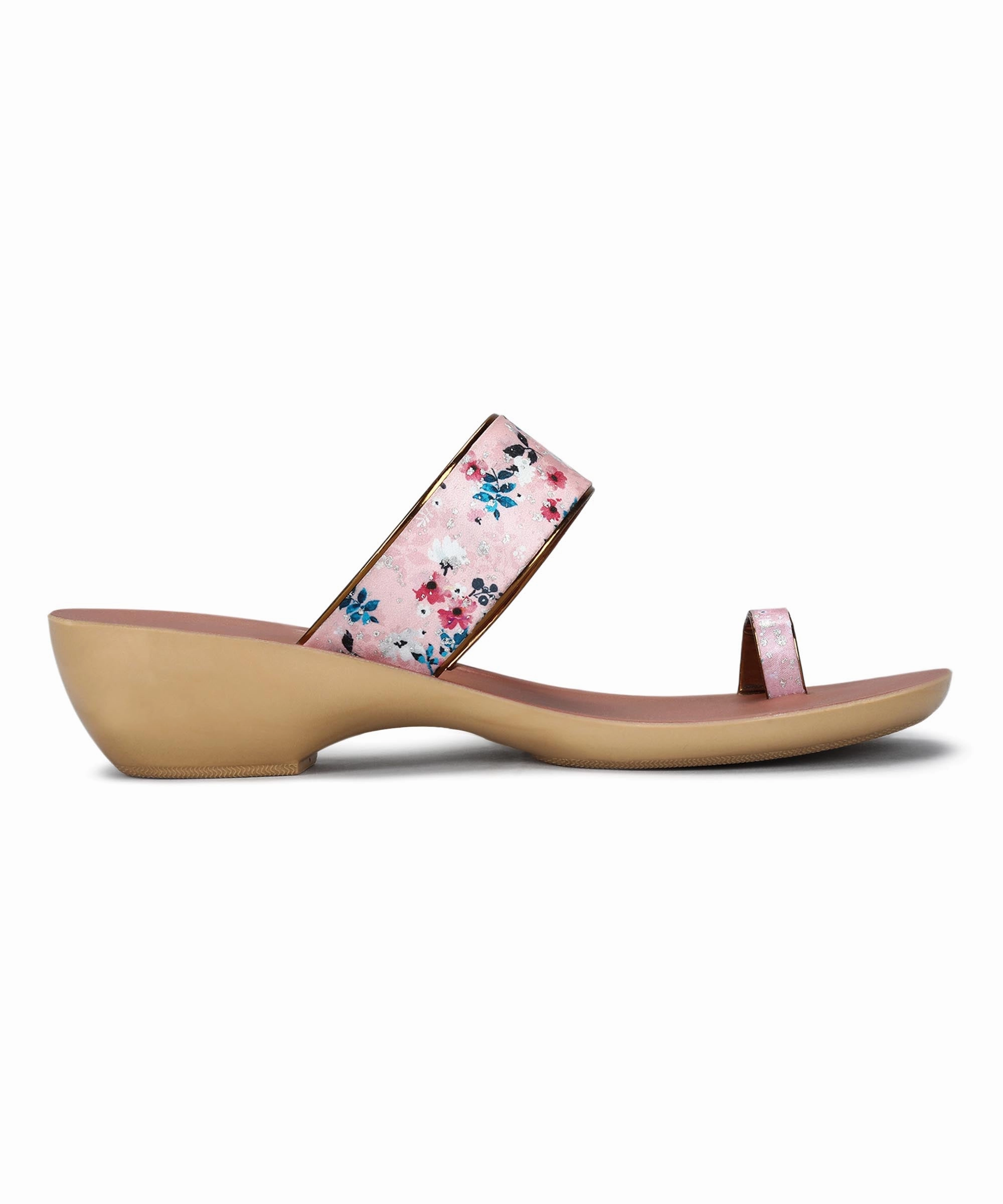 Paragon Women'S Slip On Flat Peach Sandals | Durable Dailywear Sandals Modern Tone