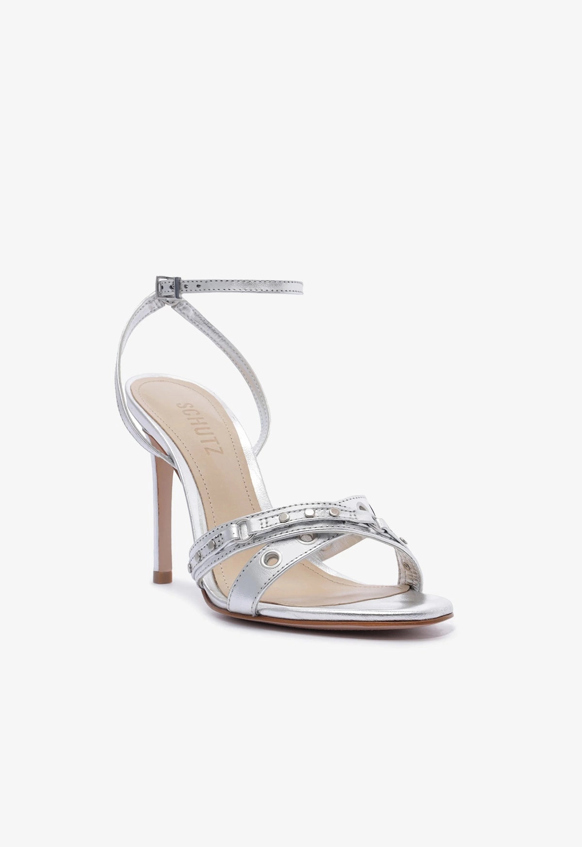 Edge In Motion Patrizia Metallic Leather Sandal
