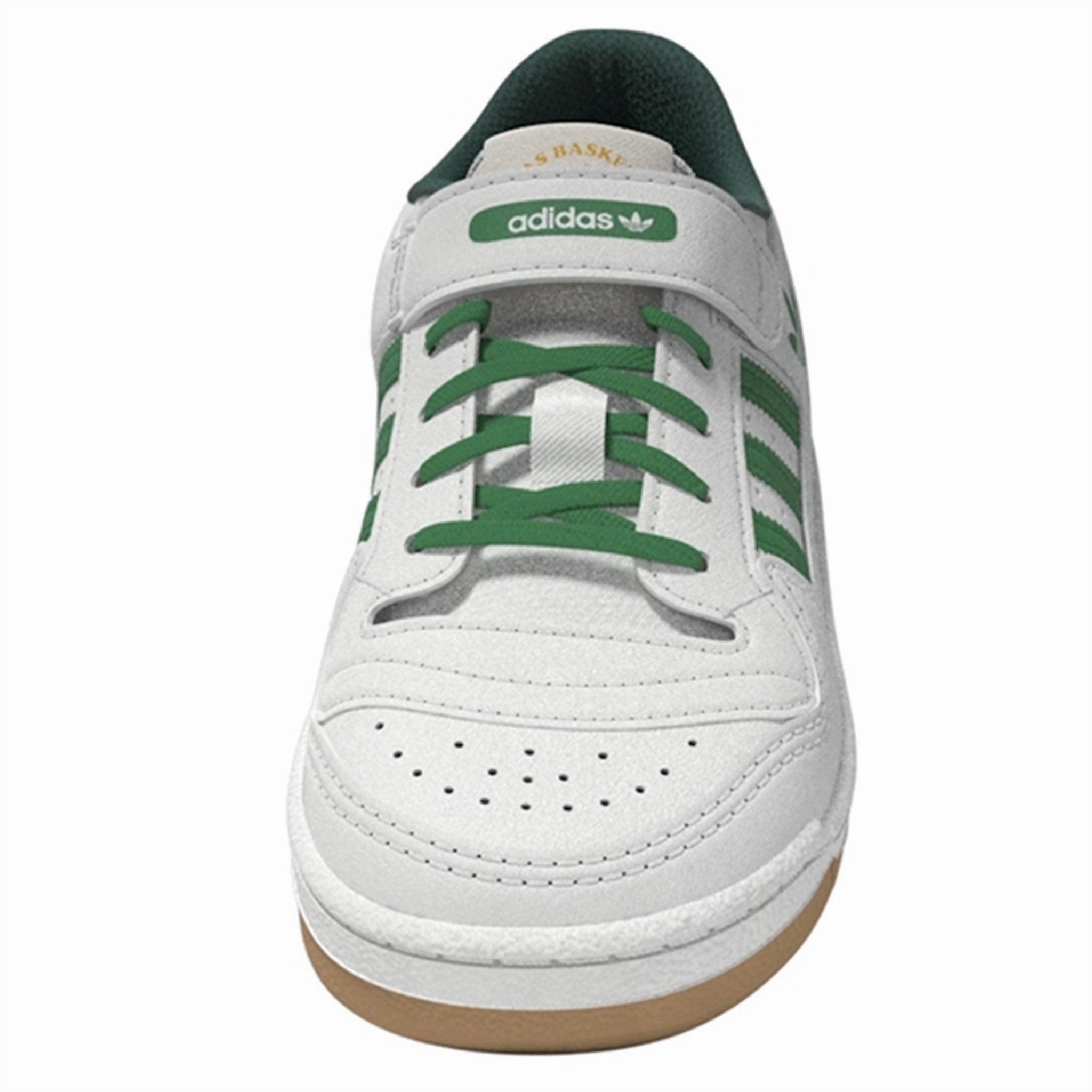 Minimal Details Adidas Basketball Forum Low C Sneakers White / Green