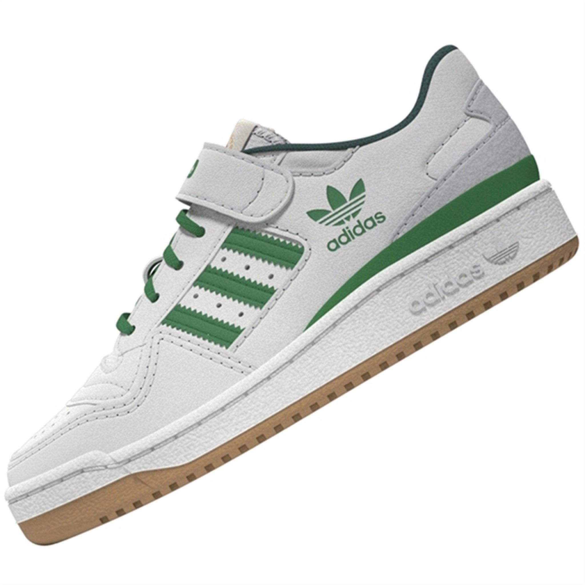 Calm Layers Carry Your Vibe Adidas Basketball Forum Low C Sneakers White / Green