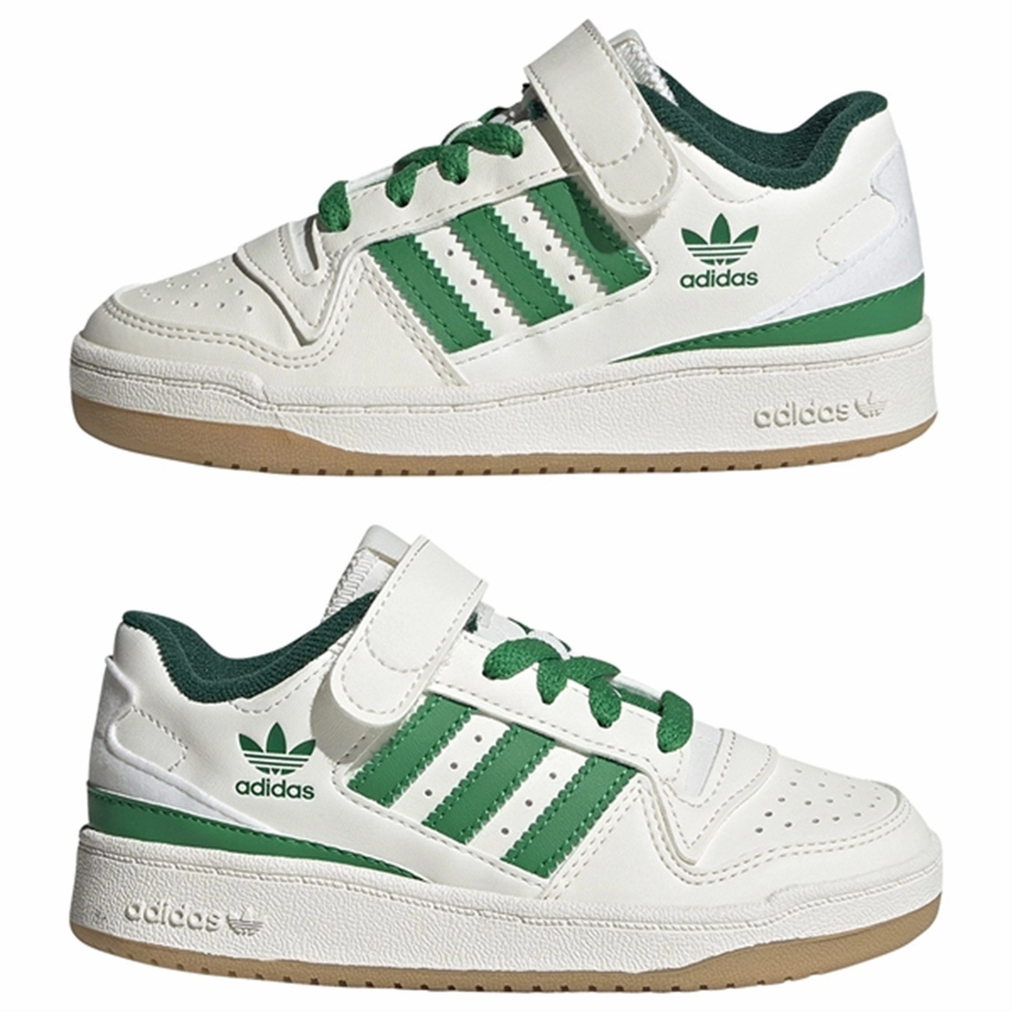 Adidas Basketball Forum Low C Sneakers White / Green Adapt Your Pace Quiet Boldness
