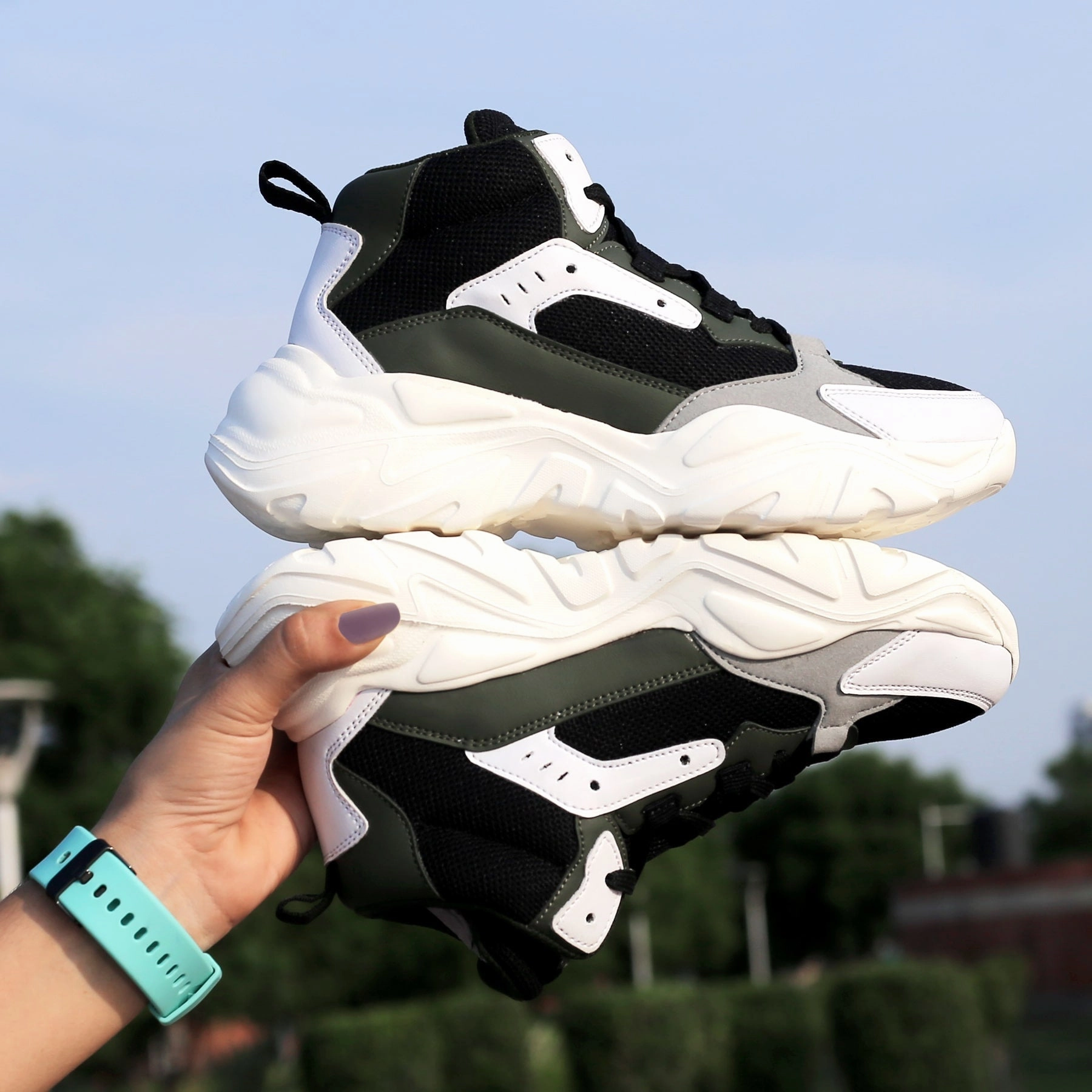 Minimalist Edge Refined Fit Gear Bacca Bucci Nyra Mid-Top Platform Fashion Sneakers For Women | Streetwear Chunky Sneakers