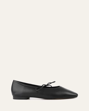 Petal Casual Flats Black Leather Make It Flow