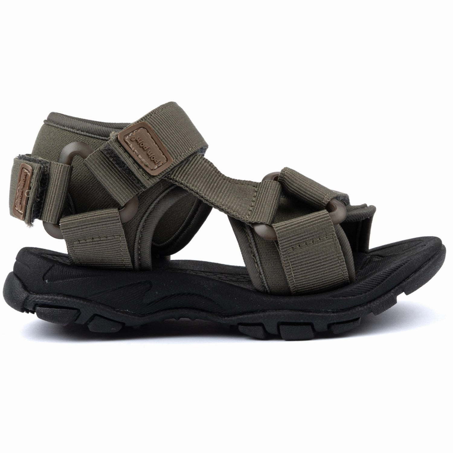 Pom Pom Hunter Green Trecking Sandal Velcro Wear Your World Ease In Motionwear