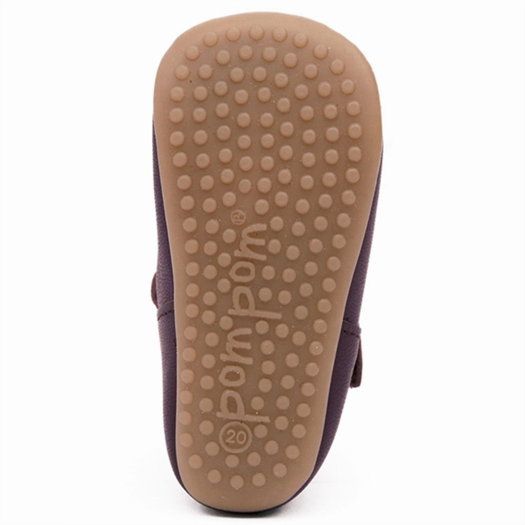 Pom Pom Indoor Shoe Ballerina T-Bar Lilac Subtle Performance