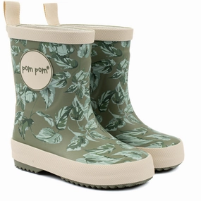 Pom Pom Nettle Camo Aop Rubber Boot Aop Engineered Casual Refined Chill