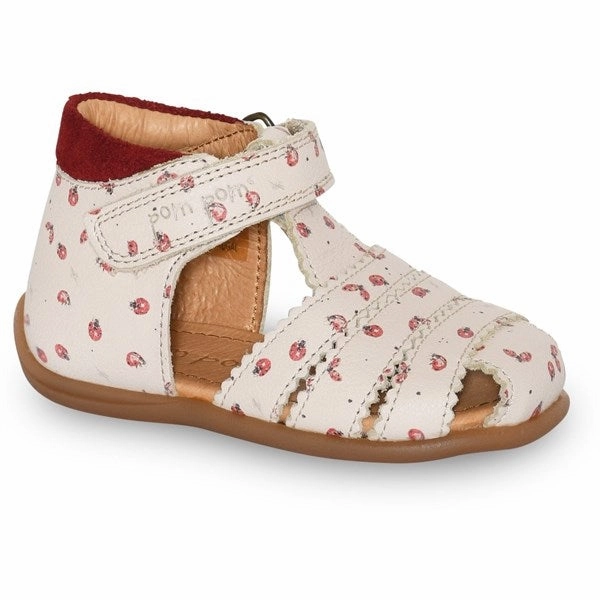Pom Pom Sandal Scallop Velcro Ladybird Vibe-Driven Gear Comfort In Layers