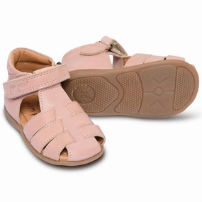 Pom Pom Starter Sandal Velcro Rose Lifestyle Architecture Form And Motion