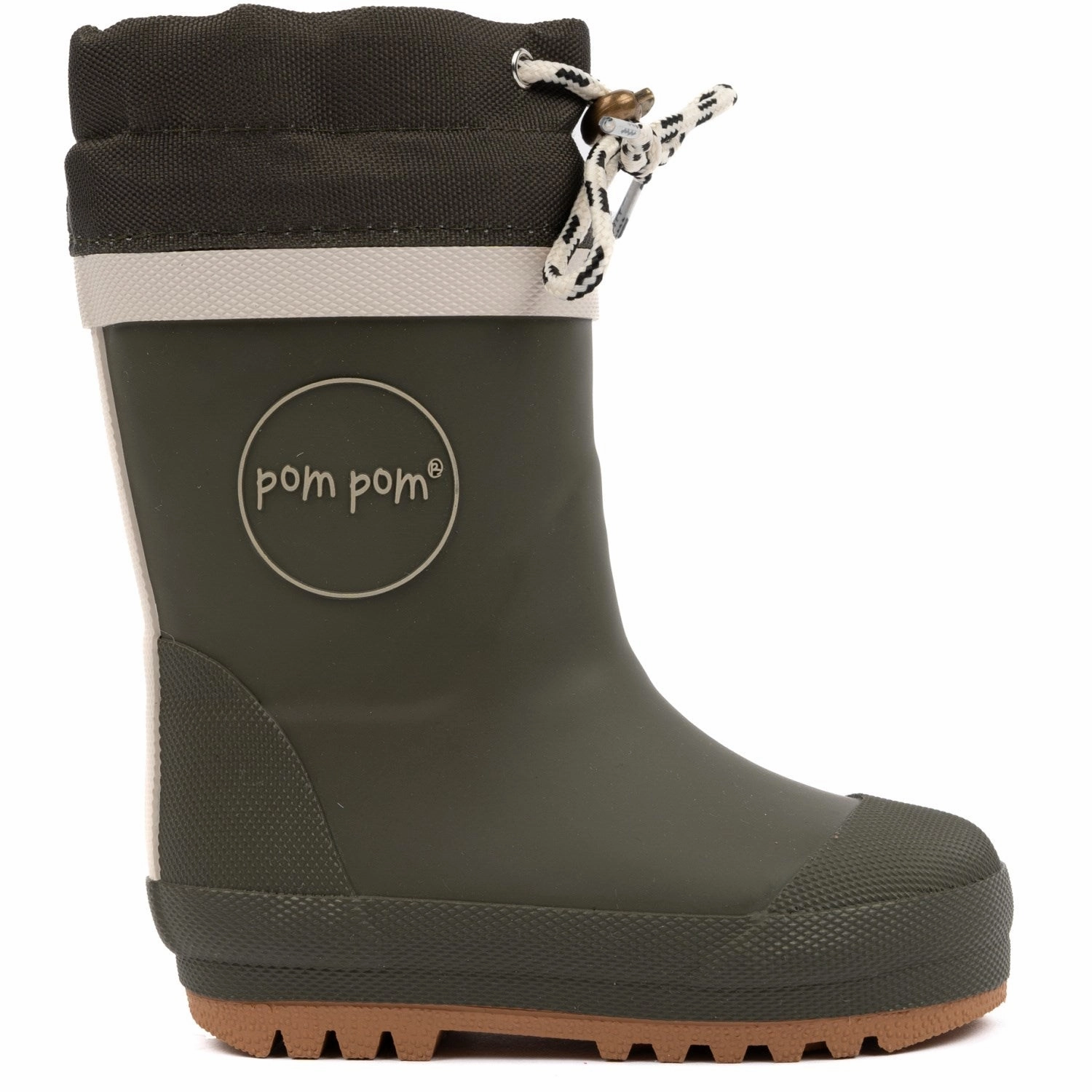 Easy Essential Visual Ease Pom Pom Thermo Rubber Boots Hunter Green