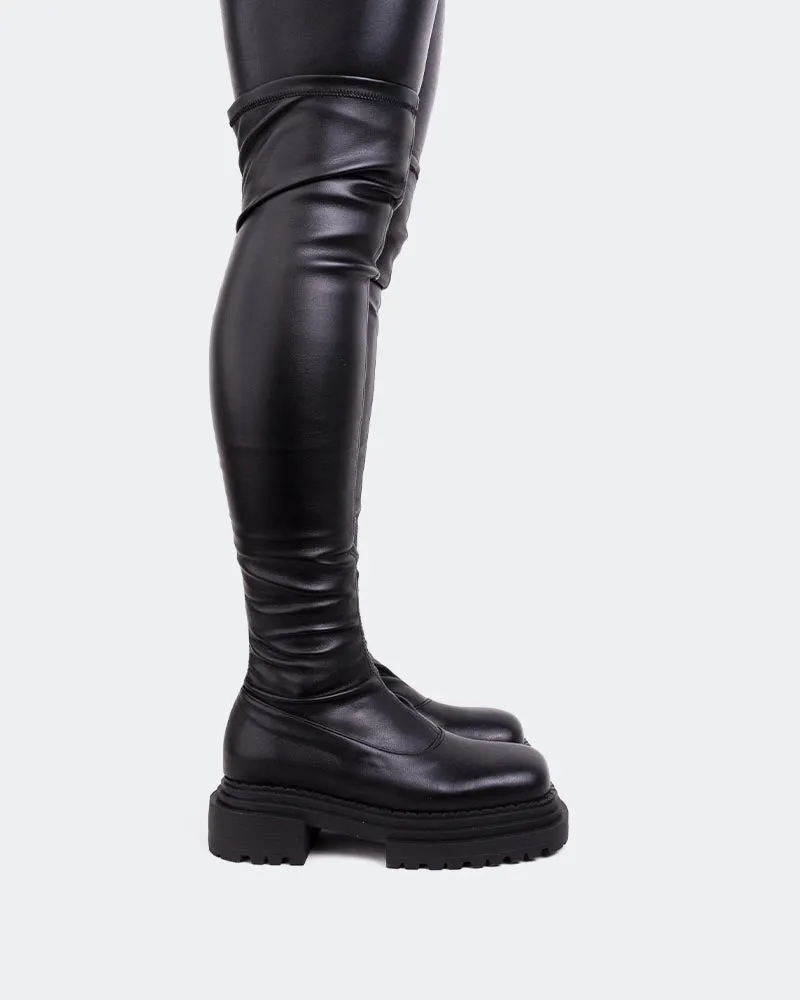 Potka Black Stretch Style Built In