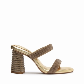Purpose-Led Tully Glam Metallic Nappa Leather Sandal