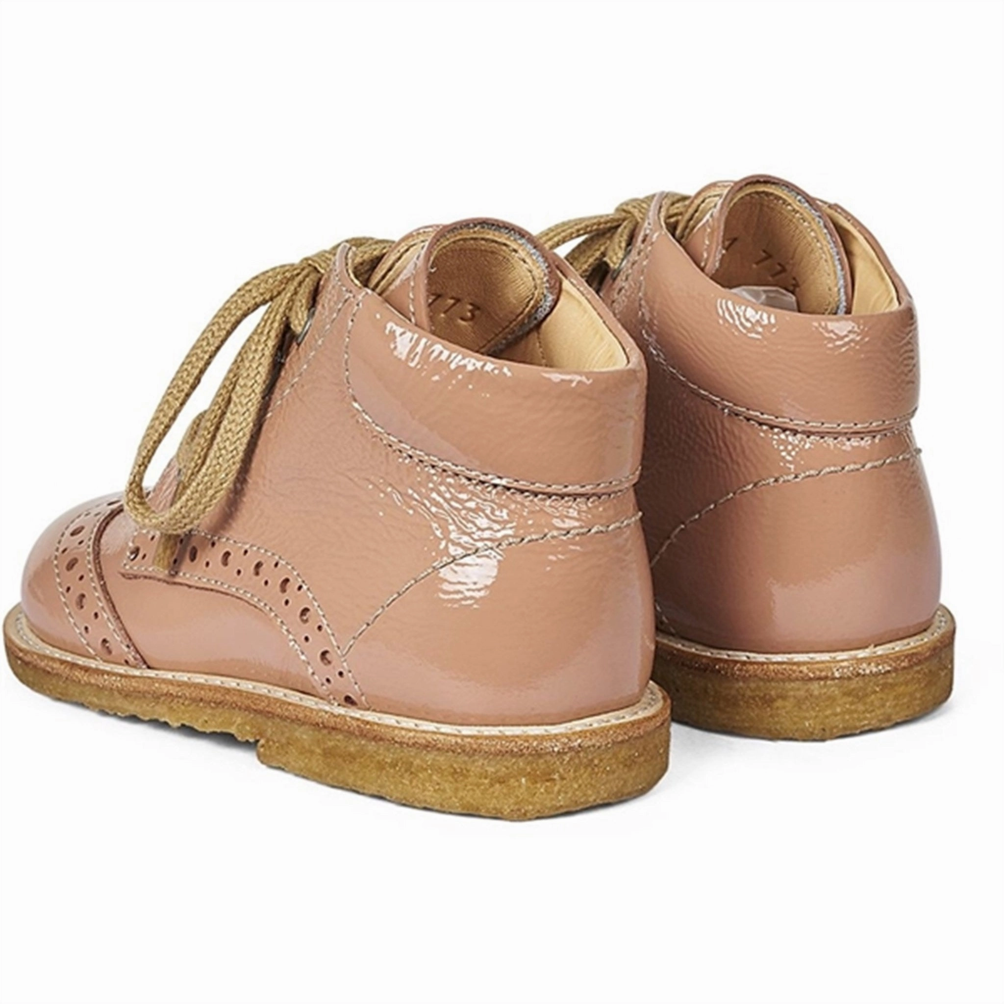 Sleek Comfortwear Structured Motion Angulus Starter Shoe W. Laces Dark Peach
