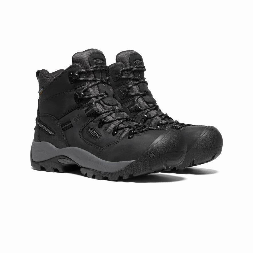 Men'S Pittsburgh Energy 6" Waterproof Boot (Carbon Toe)  |  Black/Forged Iron Subtle Signature