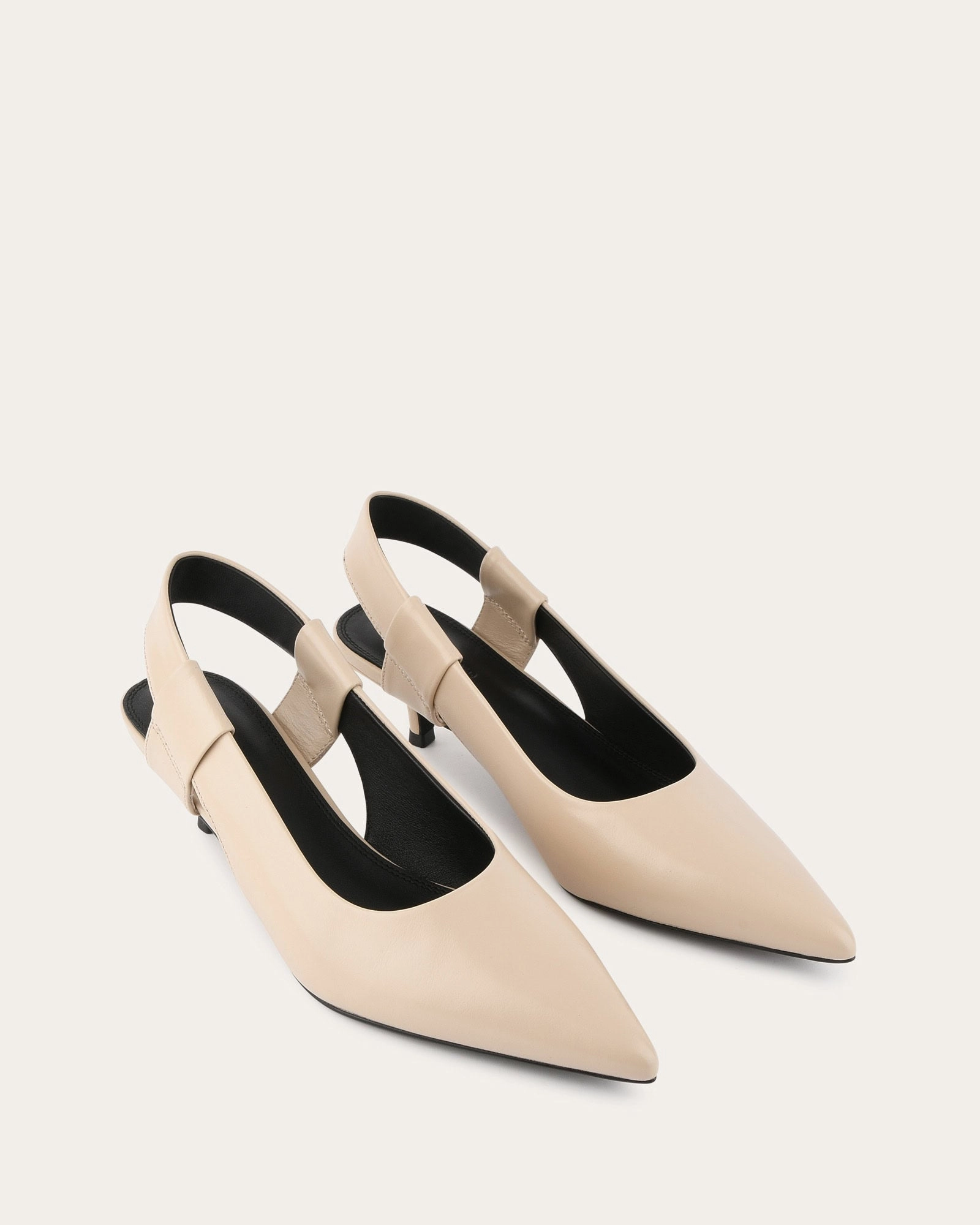 Fresh Function Quiet City Style Rosa Low Heels Sand Leather