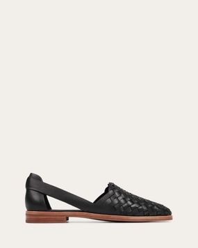 Explore With Ease Wisdom Casual Flats Black Leather