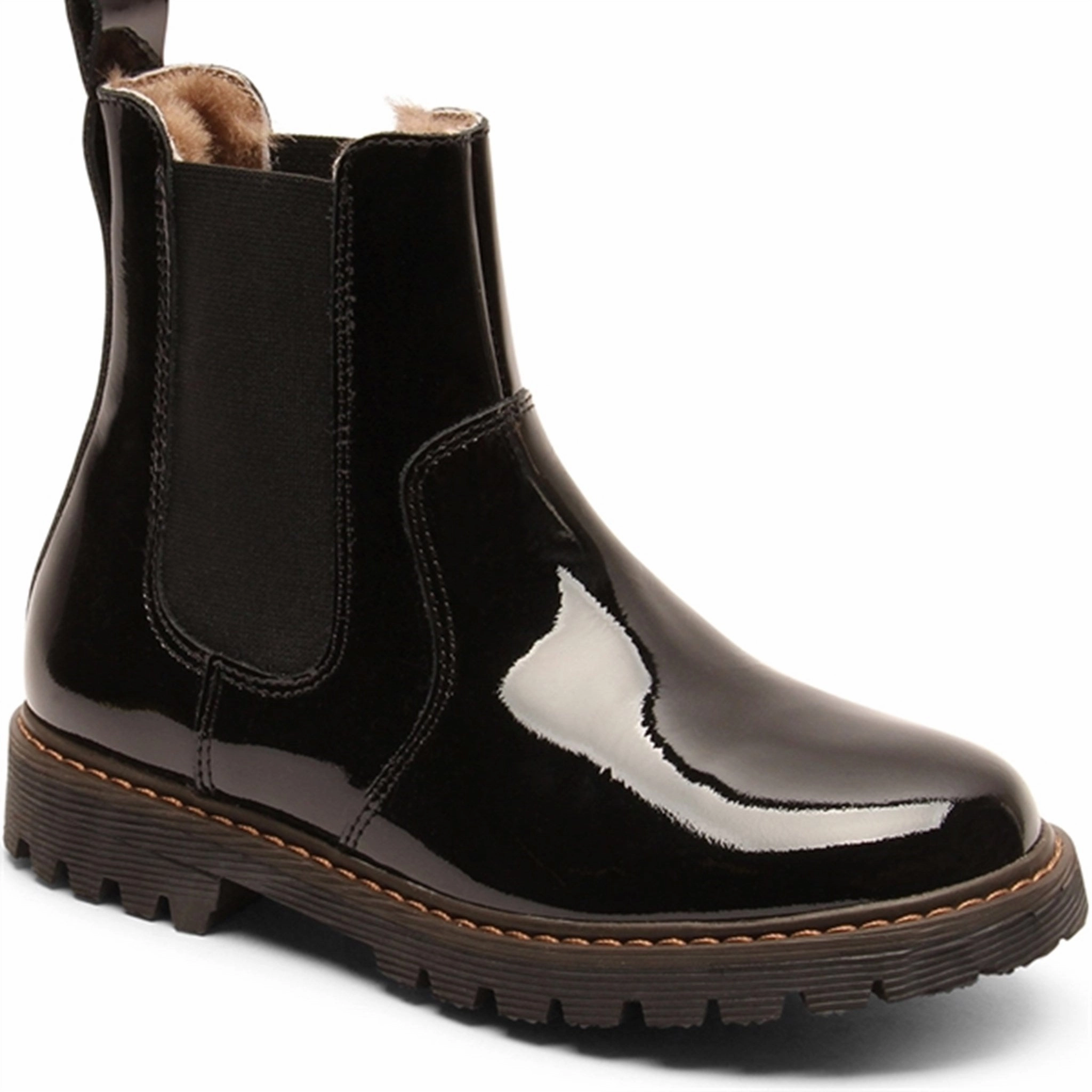 Comfort-Focused Lifestyle Fusion Bisgaard Neel Boots Black Patent