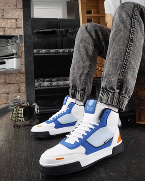 Urban Transition Sleek Mindset Bacca Bucci High-Top Skyline Soarer Men'S Sneakers - Gen Z Style Elevation