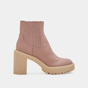 Pure Look Caster Booties Cafe Canvas