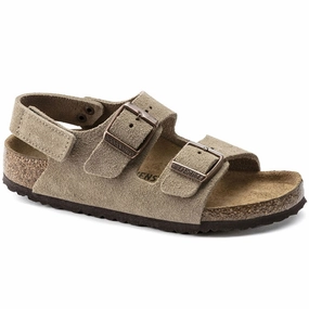 Engineered For Flow Refined Versatility Birkenstock Milano Hl Kids Vl Taupe Sandal