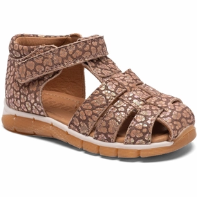Bisgaard Brown Leopard Billie Sandal Adapt-Fit Gear Clean Profile