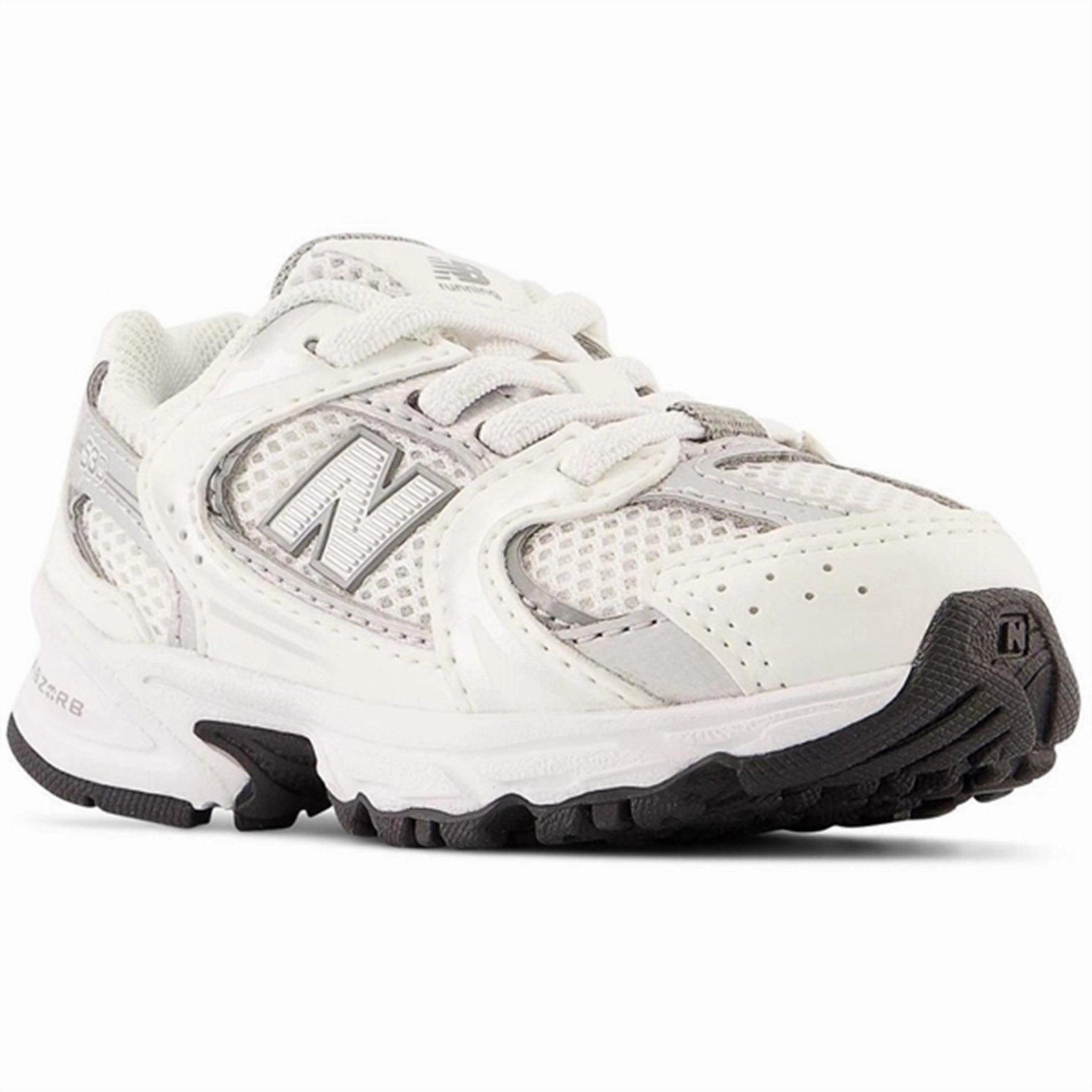 Go With Flow New Balance 530 Kids Bungee Lace Infant White