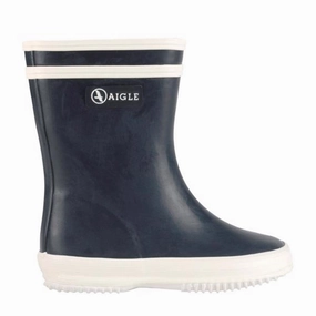Minimal Design Clean Direction Aigle Baby Flac Wellies Marine/Navy