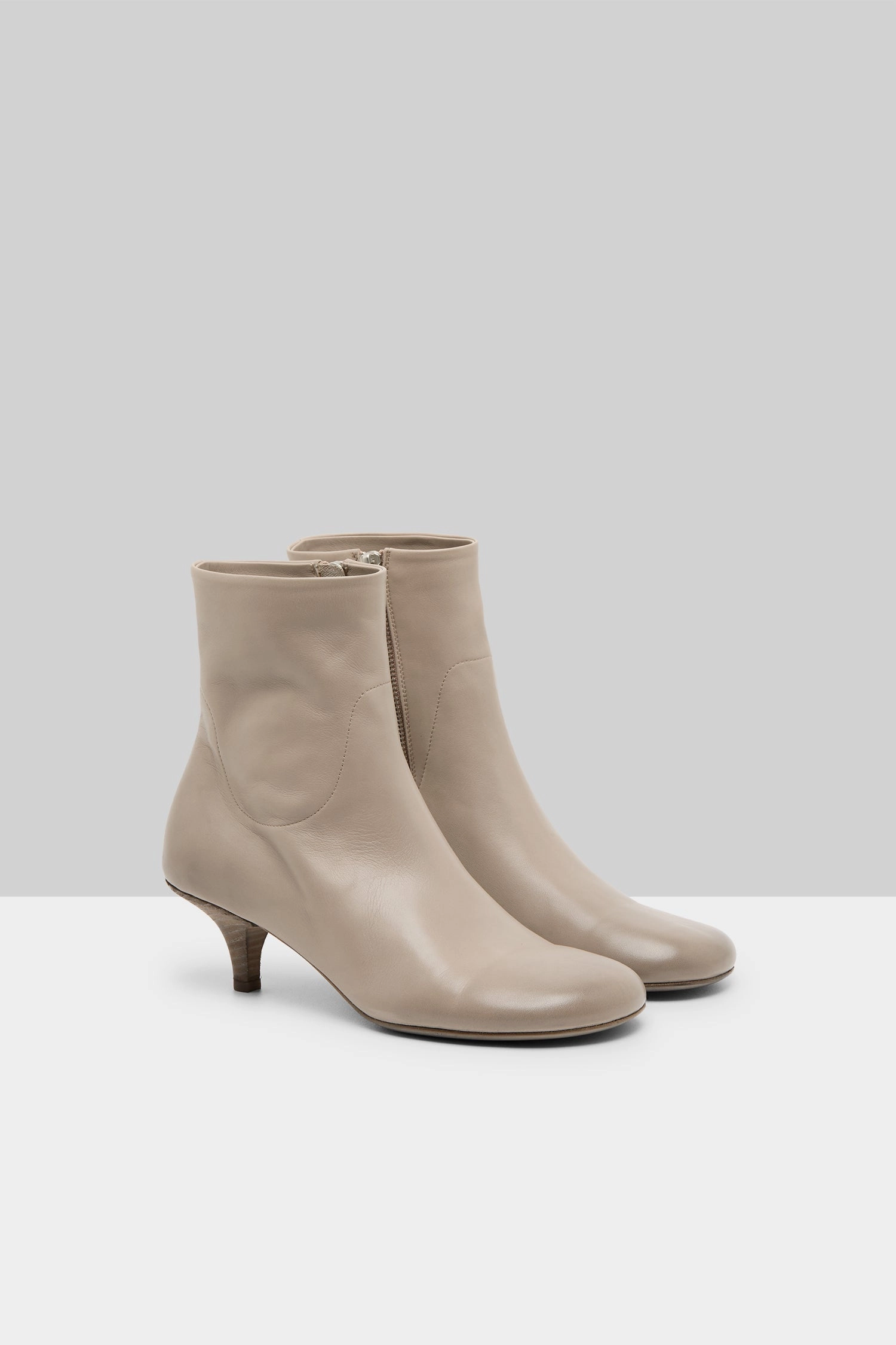 Spilla Leather Ankle Boot In Argilla Precision Layers