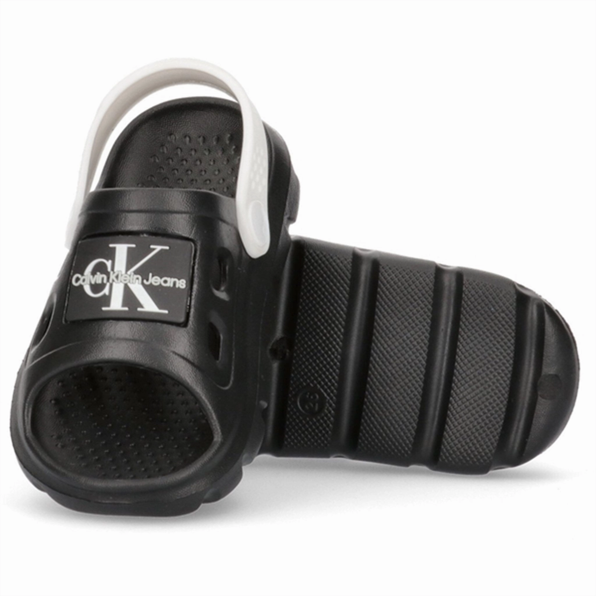 Calvin Klein Comfy Sandal Black/White Street-Forward Shift Into Ease