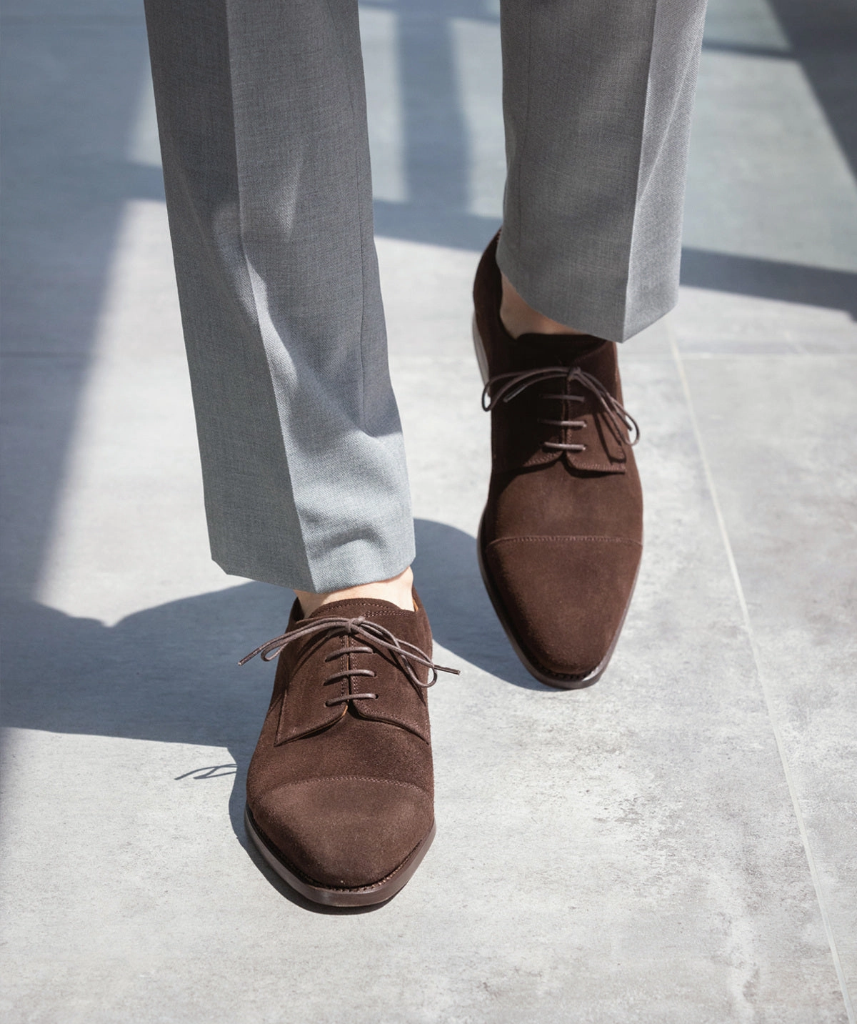 Elvis Brown Suede Derby Style In Action No-Fuss Fit