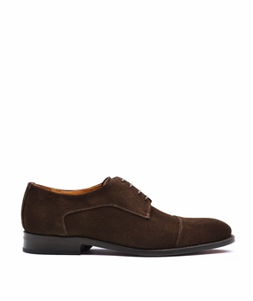 Elvis Brown Suede Derby Fit-Flow