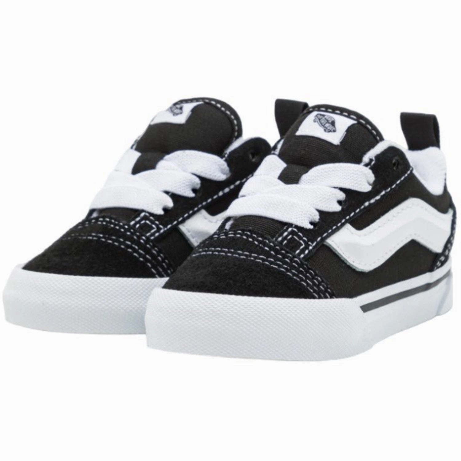 Vans Black/True White Td Knu Skool Elastic Lace Sneakers Built For Real Versatility Reimagined