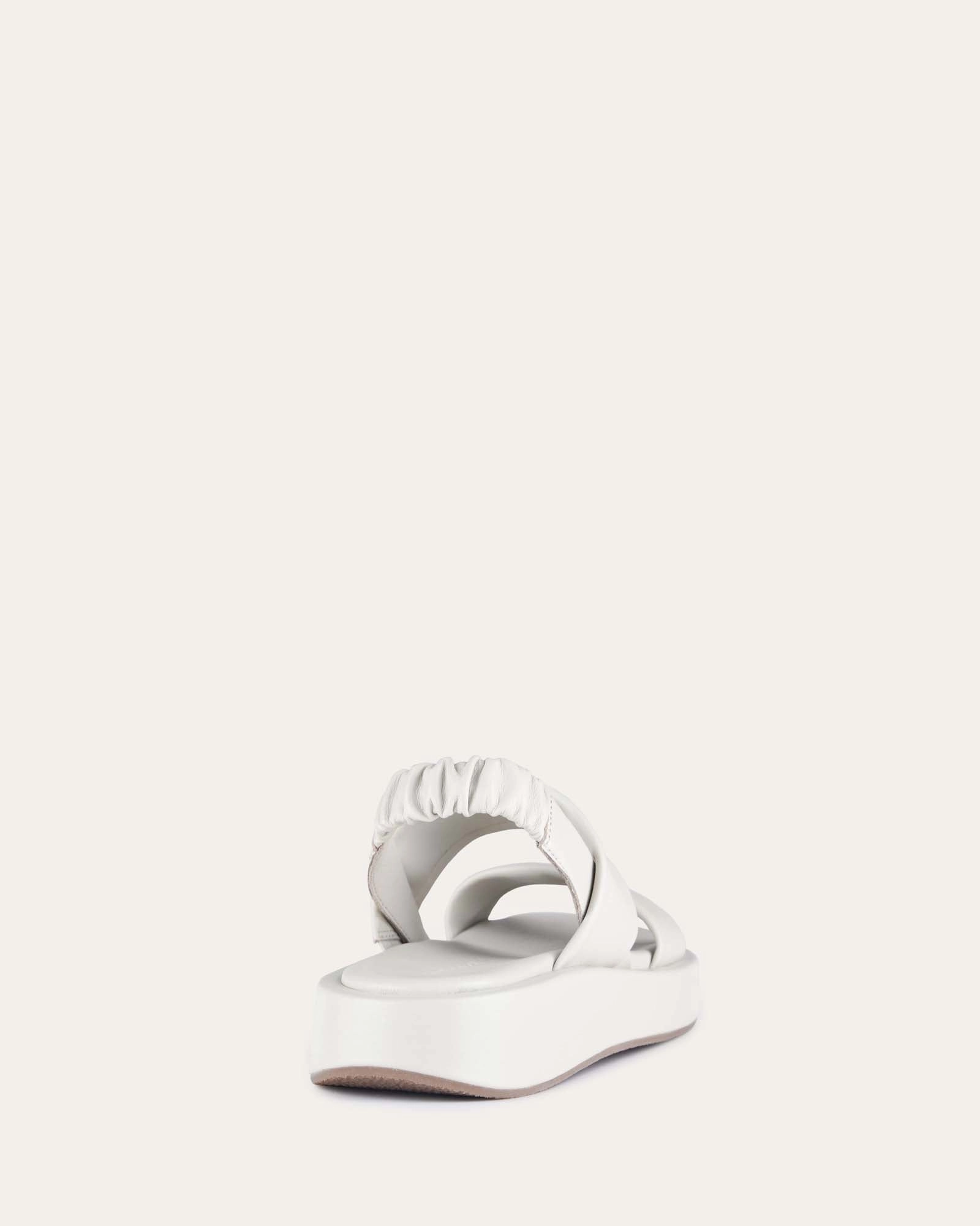 Dana Flat Sandals Bone Leather Dynamic Presence Dynamic Essentials