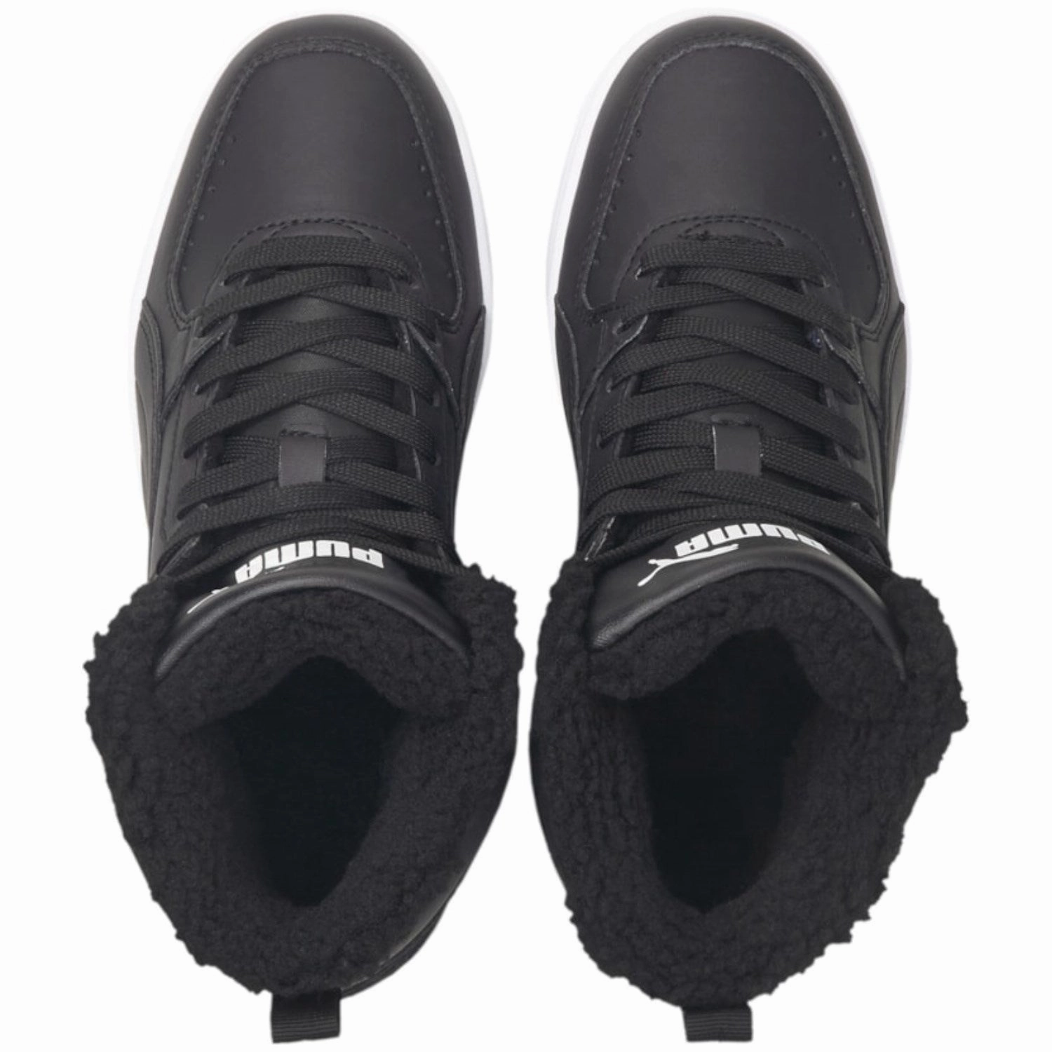 Puma Black Puma Rebound Joy Fur Jr Boot Modern Pattern