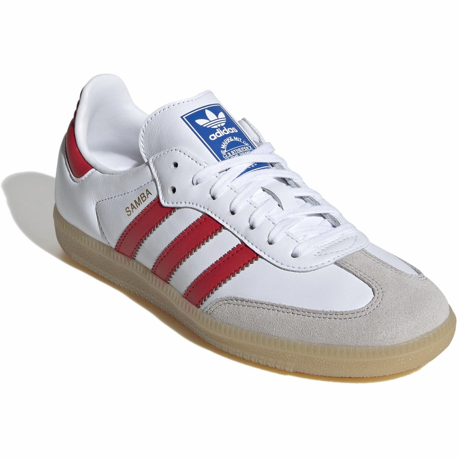 Crafted For Calm Adidas Originals Cloud White/Collegiate Red/Gum Samba Og J Sneakers