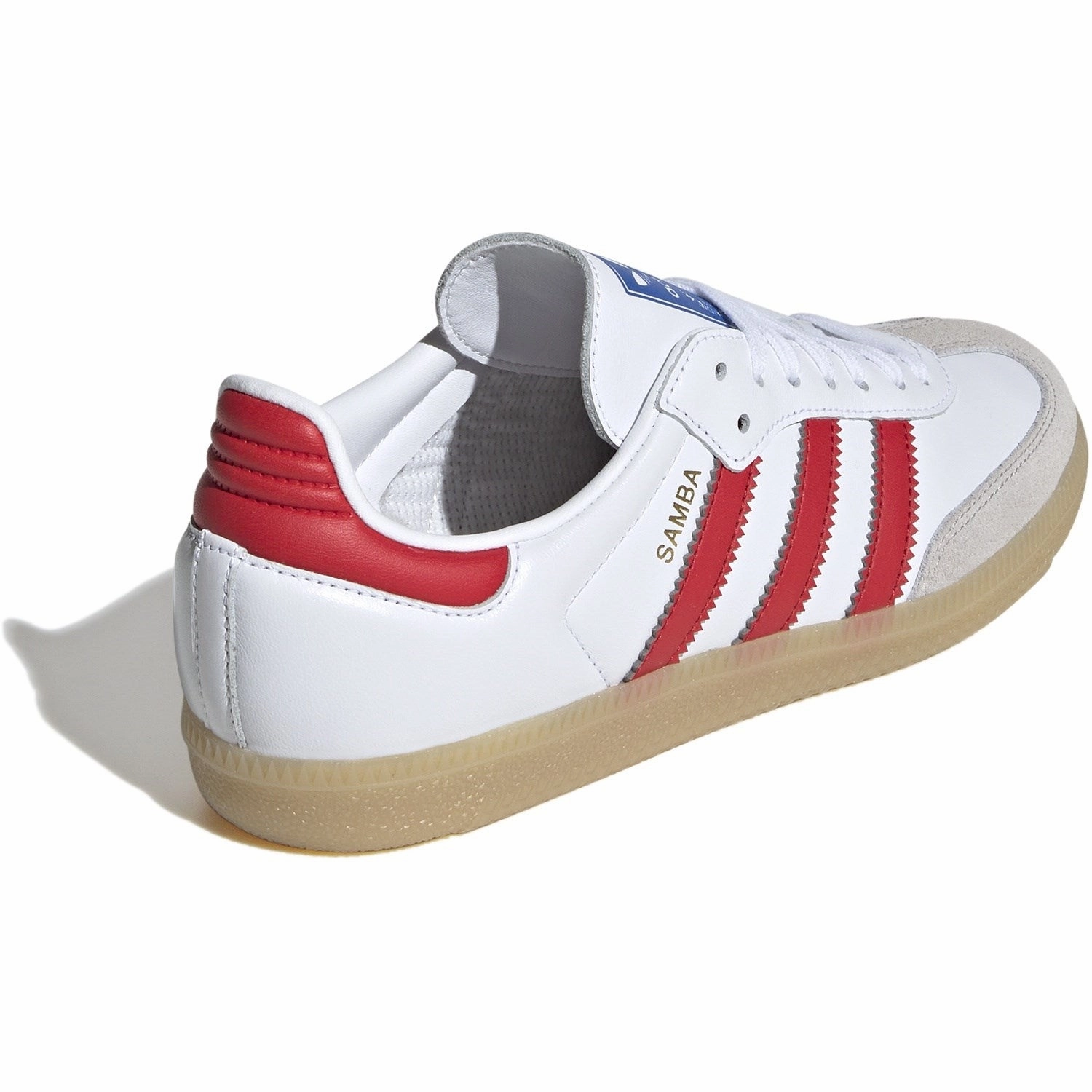 Minimal Mode Adidas Originals Cloud White/Collegiate Red/Gum Samba Og J Sneakers