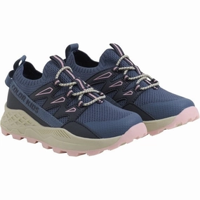 Ultra-Clean Style Color Kids Knit Trekking Shoes Vintage Indigo