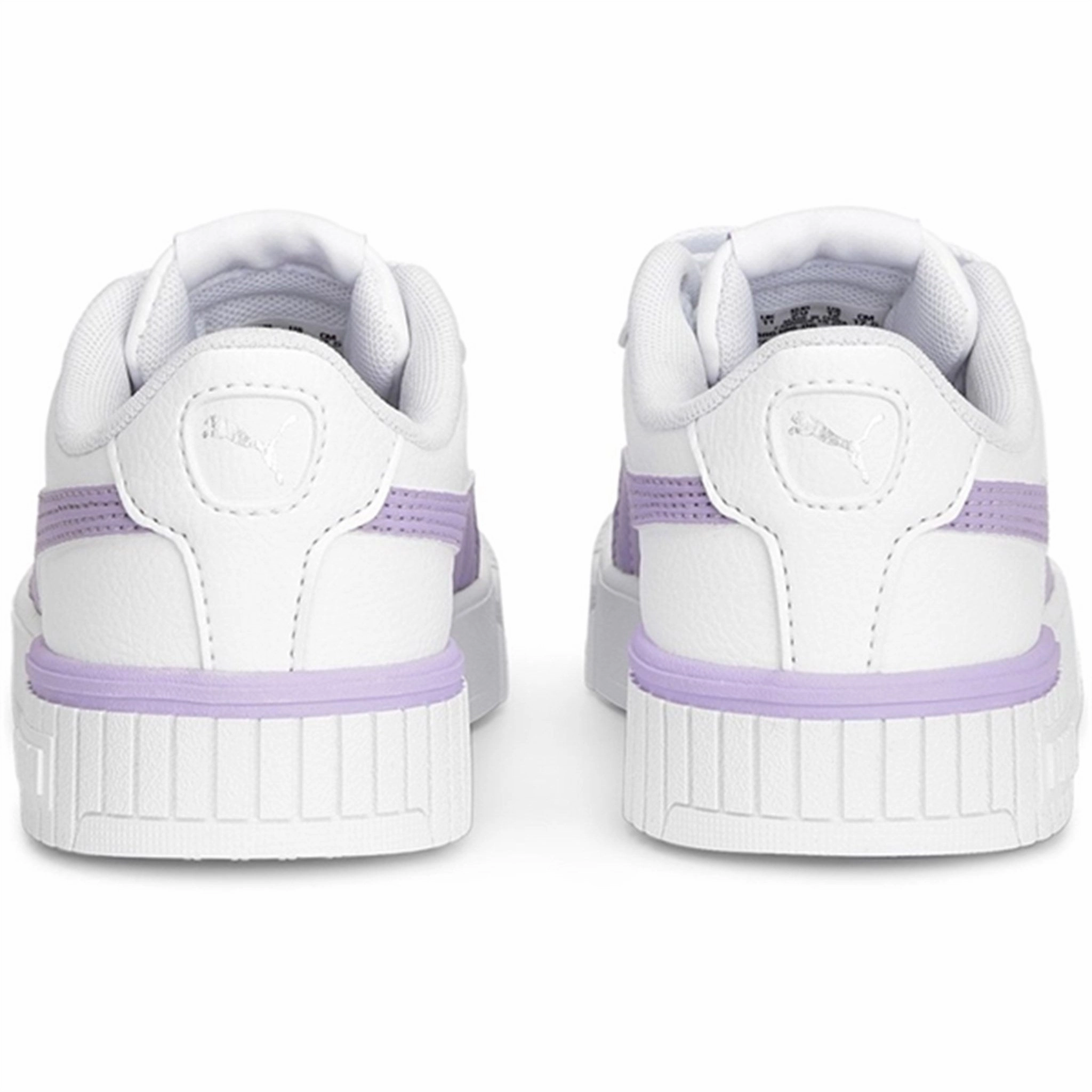 Puma Carina 2.0 Ps White-Vivid Violet-Silver Sneakers Motion Simplicity