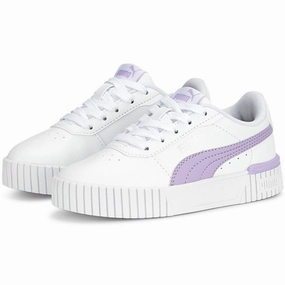 Puma Carina 2.0 Ps White-Vivid Violet-Silver Sneakers Anywhere Utility